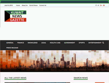 Tablet Screenshot of kuwaitnewsgazette.com